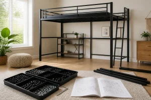 Metal Loft Bed Assembly: Step-by-Step Checks Before You Sleep on It article image