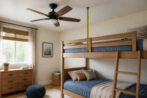 Ceiling Fan Safety With Bunk Beds: Clearance Checks Before You Buy article image