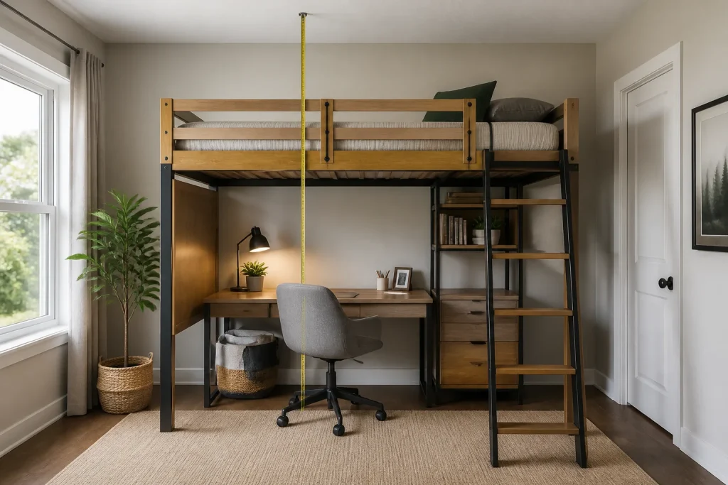 Loft Bed for an 8-Foot Ceiling: Measurements That Actually Matter article image
