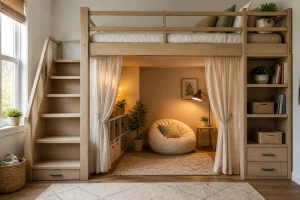 DIY Loft Bed With Hidden Room Underneath: Planning It Safely article image
