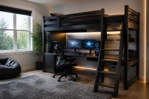 Gaming Room Bunk Bed Ideas: Safe Loft Setups for Sleep and Screens article image