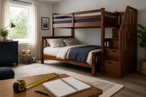 Full-Size Bunk Beds with Stairs: What to Measure Before You Buy article image