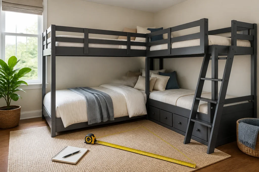 How to Measure an L-Shaped Bunk Bed for a Small Room article image
