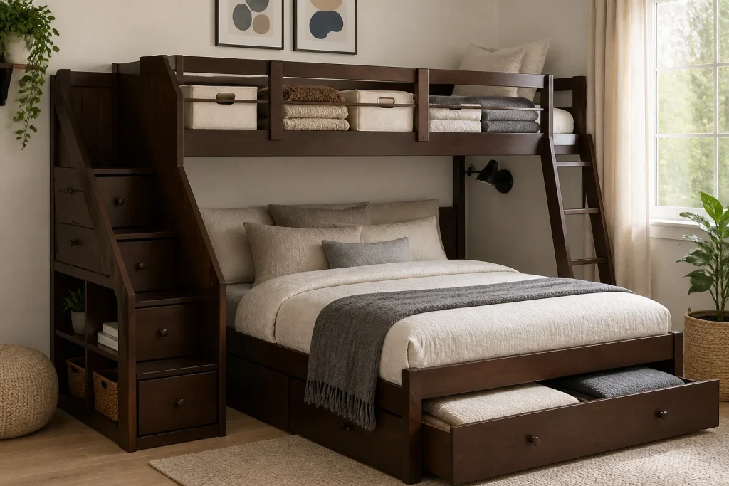 Full Size Bunk Beds with Storage: Comparing Layouts, Clearance, and Access article image