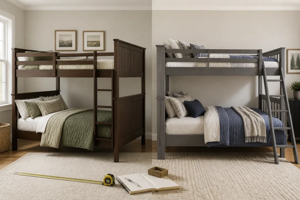 Twin Over Full Bunk Bed With Ladder: End vs Side Ladder Comparison article image